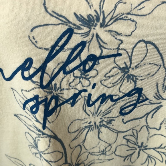 Sonoma Yellow Short Sleeve Hello Spring Tee - Picture 3 of 6